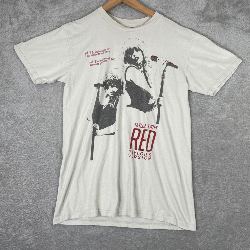 Taylor Swift Red Taylors Version Shirt Womens Medium Merch Treacherous Quicksand
